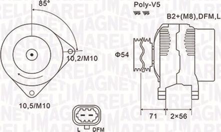 Magneti Marelli 063731960010 - Генератор autosila-amz.com