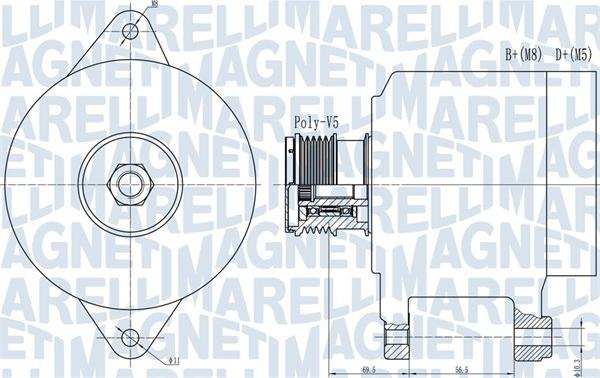 Magneti Marelli 063731909010 - Генератор autosila-amz.com