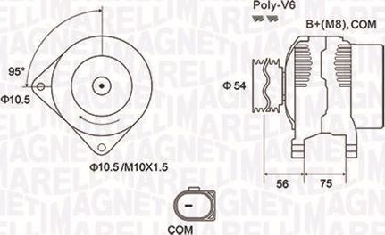 Magneti Marelli 063731904010 - Генератор autosila-amz.com