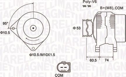 Magneti Marelli 063731905010 - Генератор autosila-amz.com