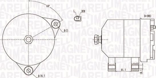 Magneti Marelli 063731915010 - Генератор autosila-amz.com