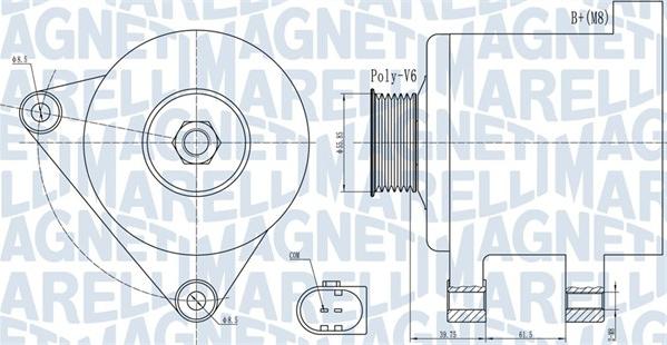 Magneti Marelli 063731910010 - Генератор autosila-amz.com