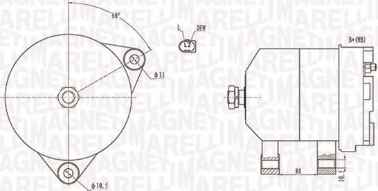 Magneti Marelli 063731913010 - Генератор autosila-amz.com