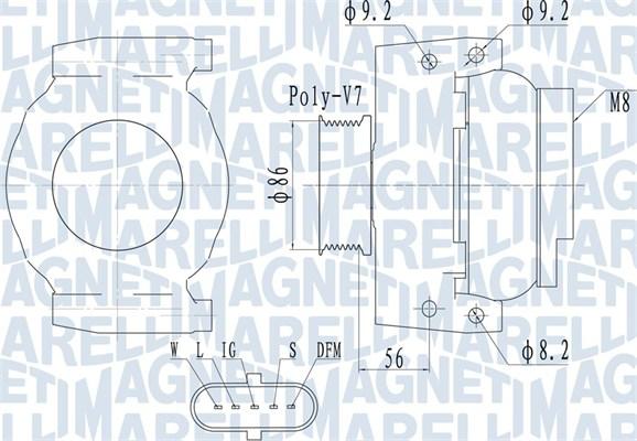 Magneti Marelli 063731917010 - Генератор autosila-amz.com