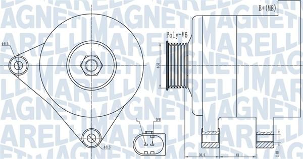 Magneti Marelli 063731985010 - Генератор autosila-amz.com