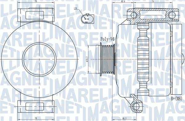 Magneti Marelli 063731923010 - Генератор autosila-amz.com