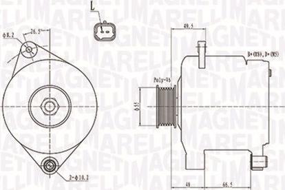 Magneti Marelli 063731444010 - Генератор autosila-amz.com