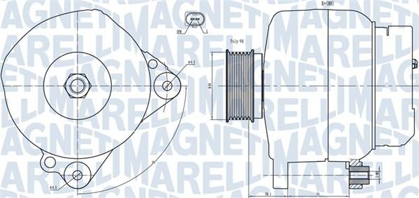 Magneti Marelli 063731445010 - Генератор autosila-amz.com