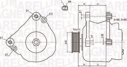 Magneti Marelli 063731402010 - Генератор autosila-amz.com