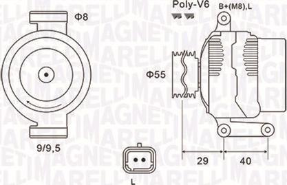 Magneti Marelli 063731484010 - Генератор autosila-amz.com