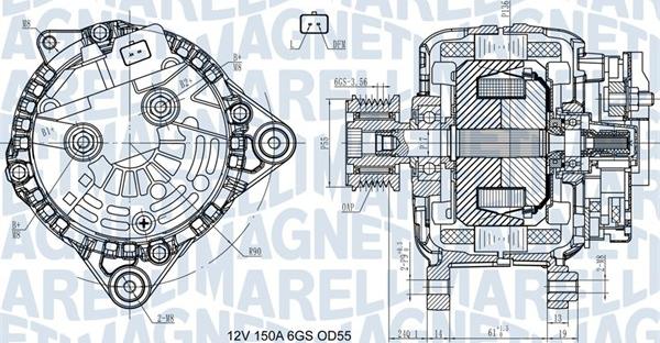 Magneti Marelli 063731435410 - Генератор autosila-amz.com