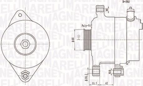 Magneti Marelli 063731595010 - Генератор autosila-amz.com