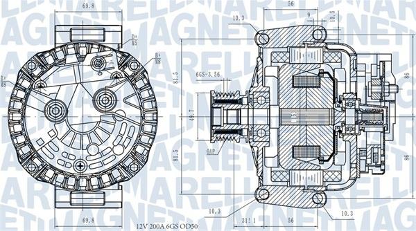 Magneti Marelli 063731531810 - Генератор autosila-amz.com