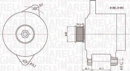 Magneti Marelli 063731696010 - Генератор autosila-amz.com