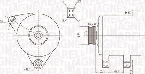 Magneti Marelli 063731605010 - Генератор autosila-amz.com