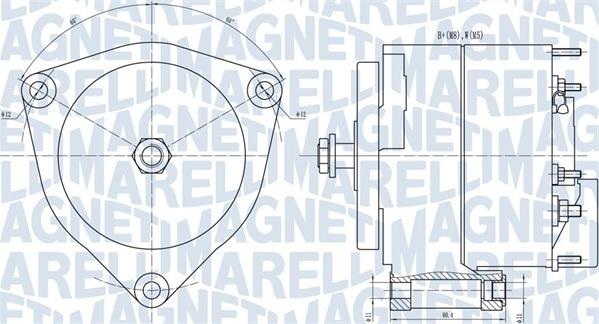 Magneti Marelli 063731035010 - Генератор autosila-amz.com