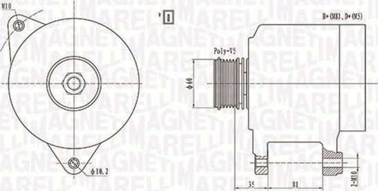 Magneti Marelli 063731139010 - Генератор autosila-amz.com