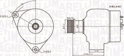 Magneti Marelli 063731138010 - Генератор autosila-amz.com