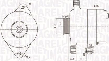 Magneti Marelli 063731891010 - Генератор autosila-amz.com