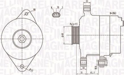 Magneti Marelli 063731892010 - Генератор autosila-amz.com