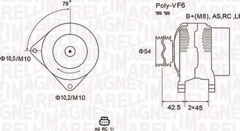 Magneti Marelli 063731865010 - Генератор autosila-amz.com