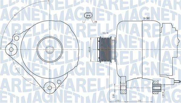 Magneti Marelli 063731810010 - Генератор autosila-amz.com