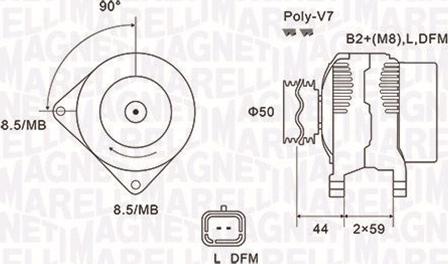 Magneti Marelli 063731827010 - Генератор autosila-amz.com