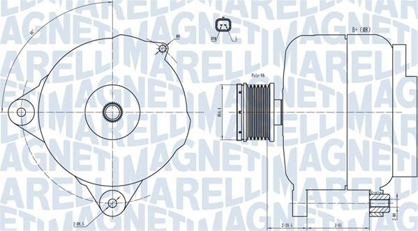 Magneti Marelli 063731876010 - Генератор autosila-amz.com