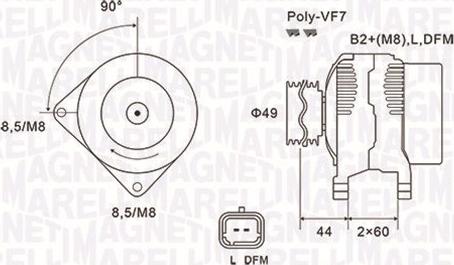 Magneti Marelli 063731877010 - Генератор autosila-amz.com