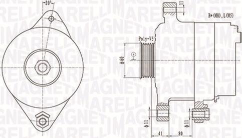 Magneti Marelli 063731258010 - Генератор autosila-amz.com