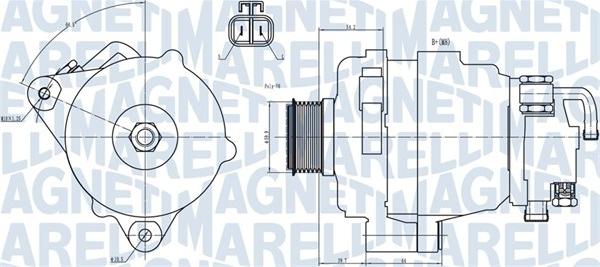 Magneti Marelli 063731708010 - Генератор autosila-amz.com