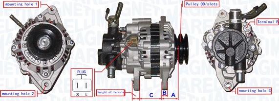 Magneti Marelli 063731711010 - Генератор autosila-amz.com