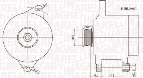 Magneti Marelli 063731718010 - Генератор autosila-amz.com