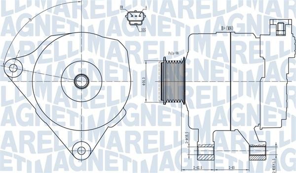 Magneti Marelli 063731778010 - Генератор autosila-amz.com