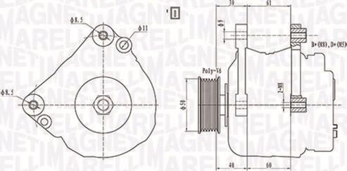 Magneti Marelli 063738290010 - Генератор autosila-amz.com