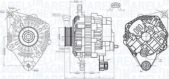 Magneti Marelli 063733526010 - Генератор autosila-amz.com