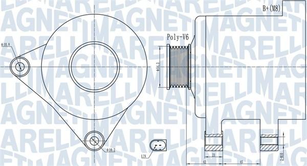 Magneti Marelli 063732091010 - Генератор autosila-amz.com