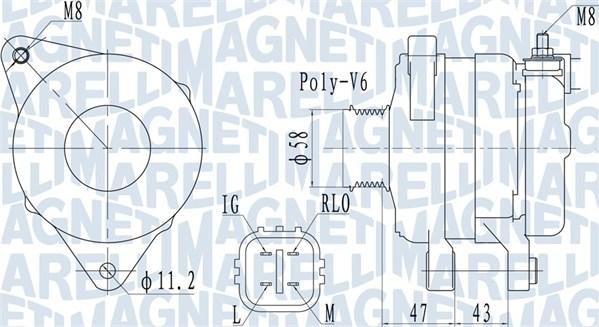 Magneti Marelli 063732097010 - Генератор autosila-amz.com