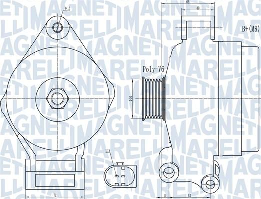 Magneti Marelli 063732044010 - Генератор autosila-amz.com