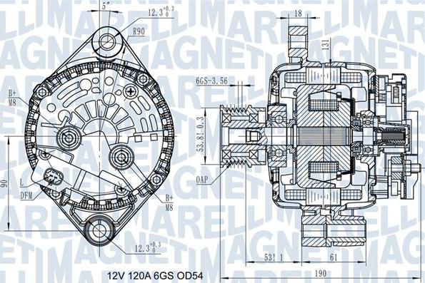 Magneti Marelli 063732045010 - Генератор autosila-amz.com