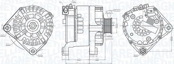 Magneti Marelli 063732041010 - Генератор autosila-amz.com