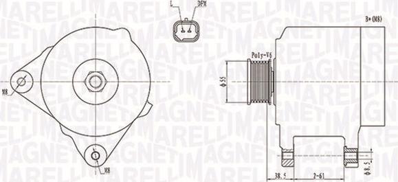 Magneti Marelli 063732043010 - Генератор autosila-amz.com