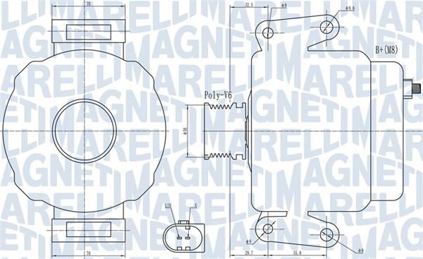 Magneti Marelli 063732007010 - Генератор autosila-amz.com