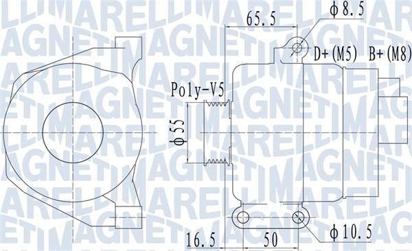 Magneti Marelli 063732070010 - Генератор autosila-amz.com