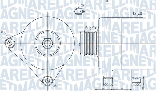 Magneti Marelli 063732101010 - Автозапчасть autosila-amz.com