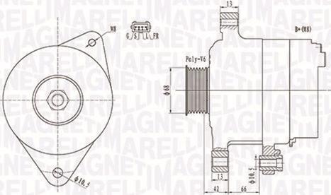 Magneti Marelli 063732112010 - Генератор autosila-amz.com