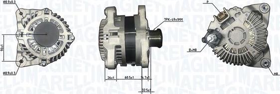 Magneti Marelli 063732186010 - Генератор autosila-amz.com