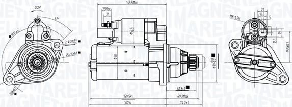 Magneti Marelli 063725944010 - Стартер autosila-amz.com