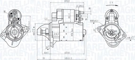 Magneti Marelli 063725395010 - Стартер autosila-amz.com