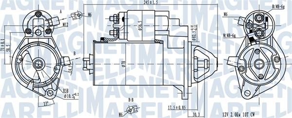 Magneti Marelli 063720976010 - Стартер autosila-amz.com